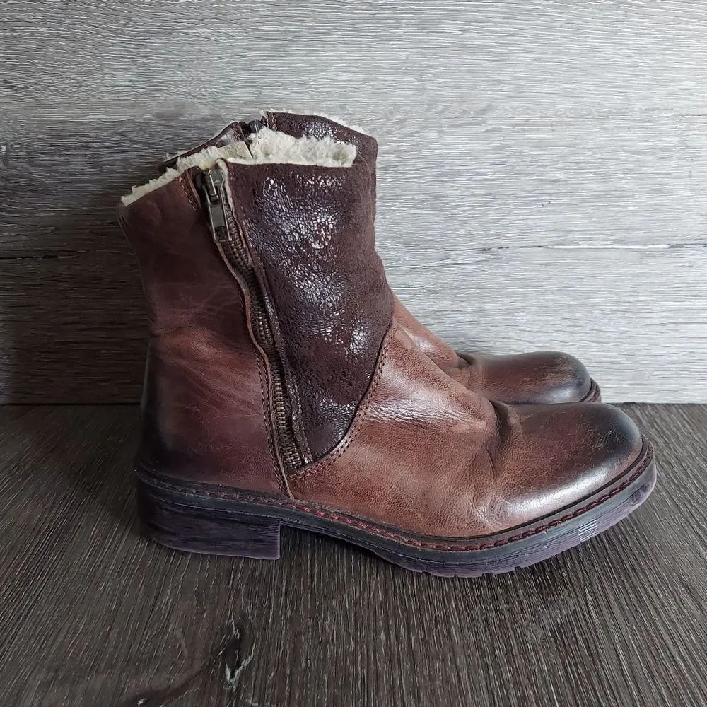 Eric Michael Brown Leather Ankle Boots 36